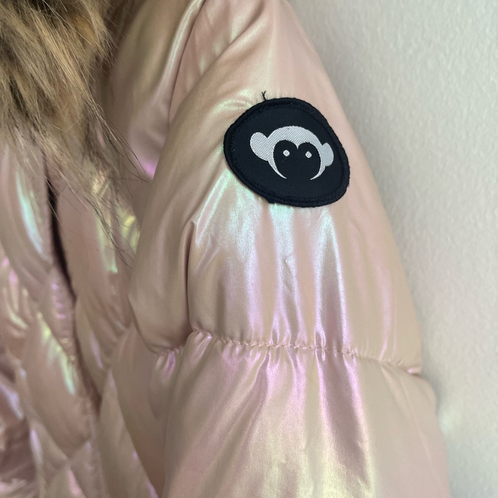 Appaman Kids Iridescent Pink Jacket Faux Fur Hood - Picture 3 of 6